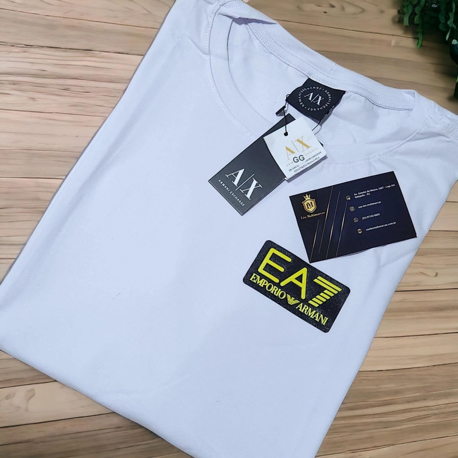 Camisa Emporio Armani Exchange GG Peruana 40.1 com Elastano