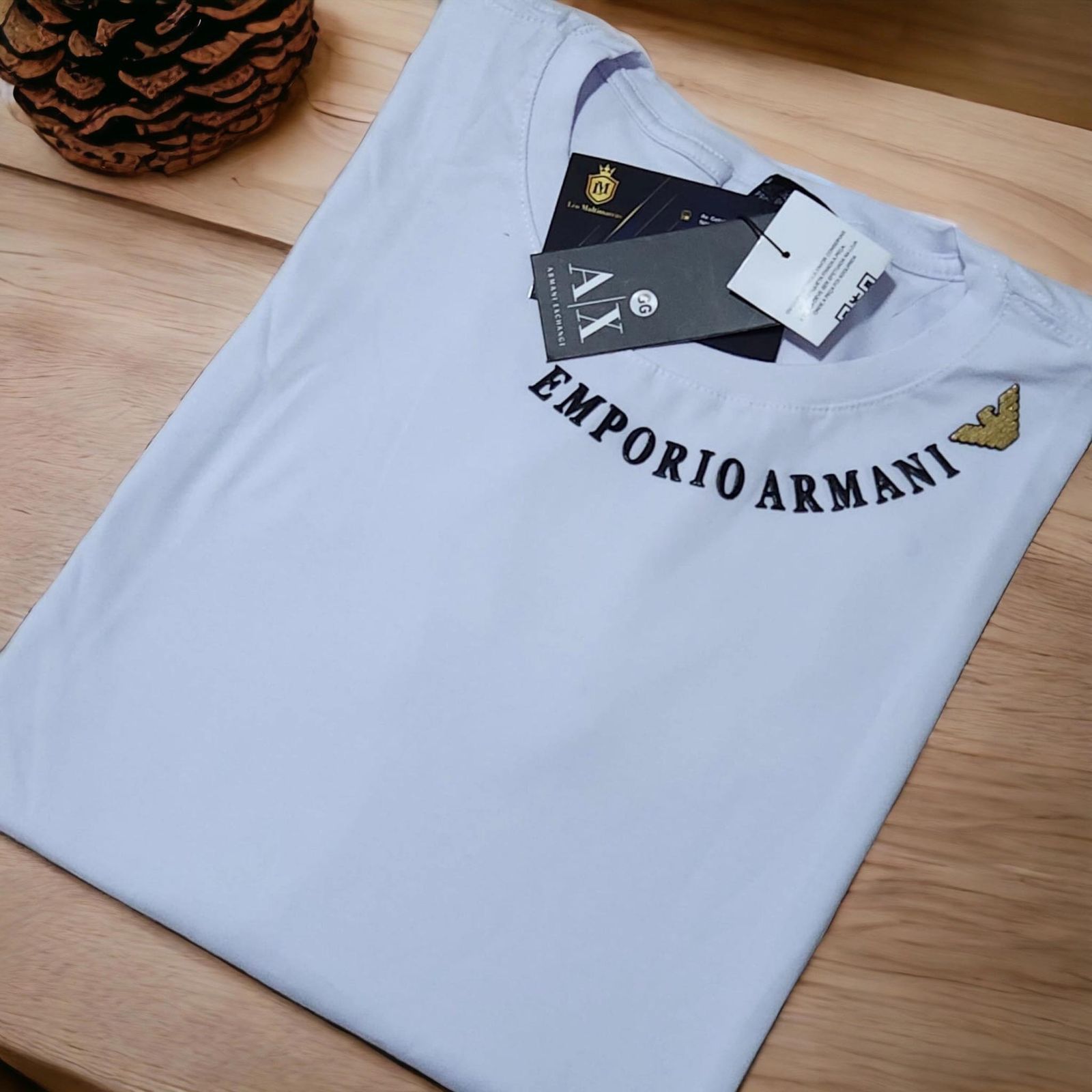 Camisa Emporio Armani GG Peruana 40.1 com Elastano
