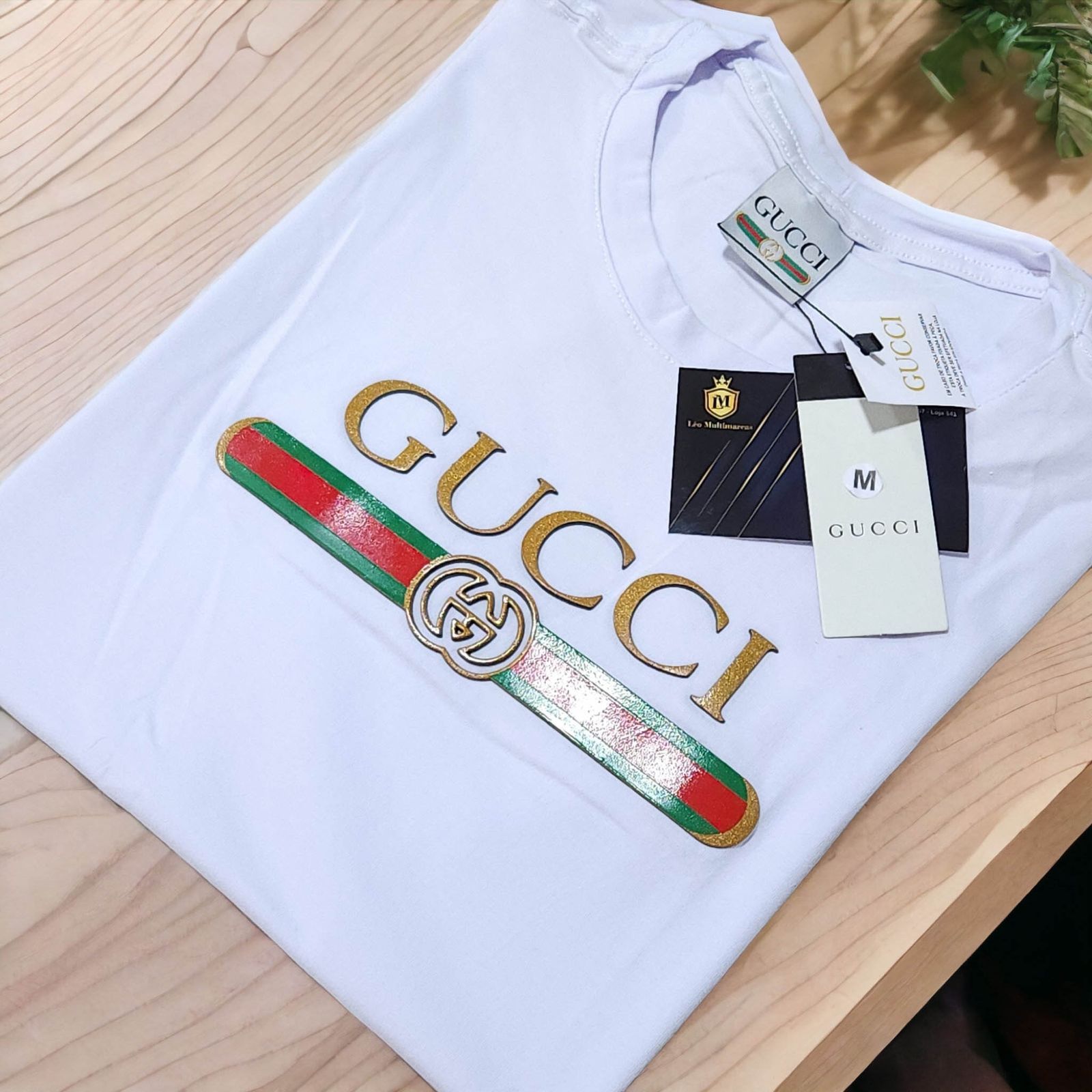 Camisa Gucci M Peruana 40.1 com Elastano