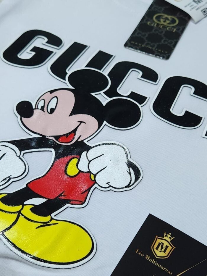 Camisa Gucci M Mickey Peruana 40.1 com Elastano