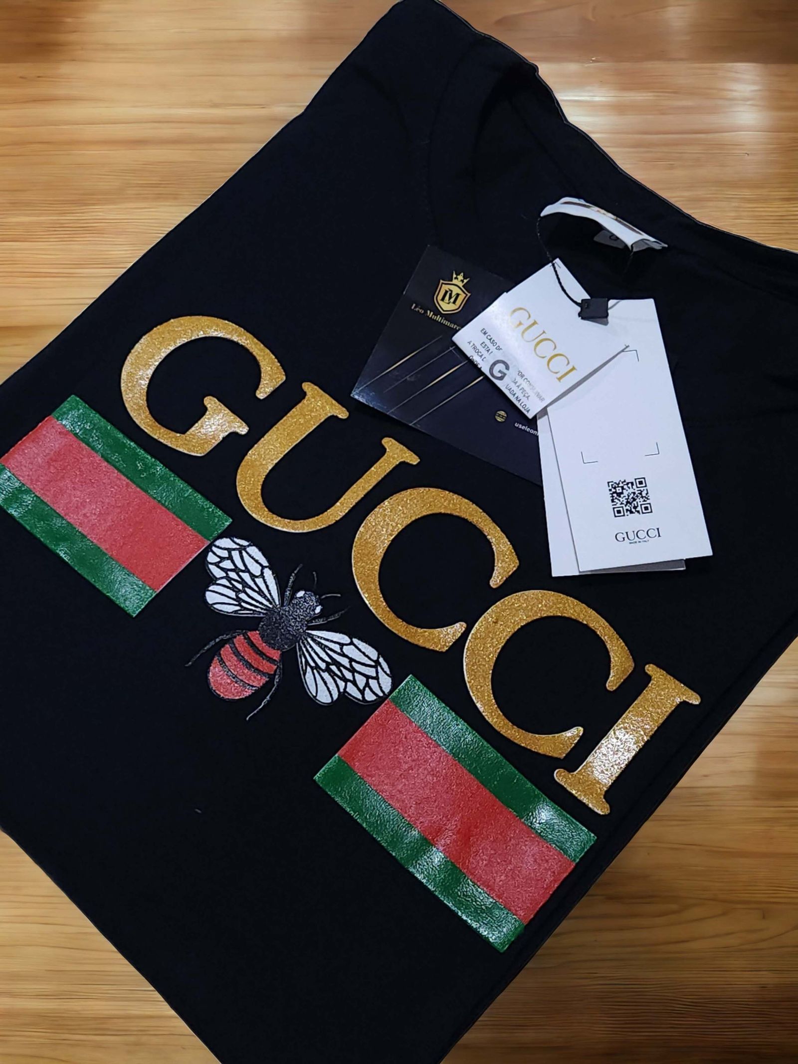 Camisa Gucci G Peruana 40.1 com Elastano