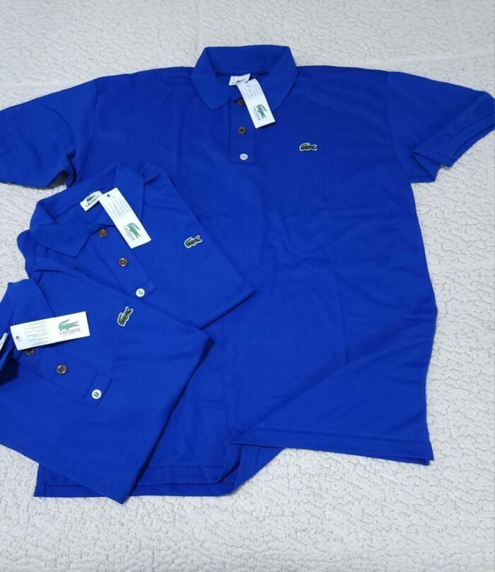 Camisa Gola Polo Lacoste Masculina Piquet Azul Gg