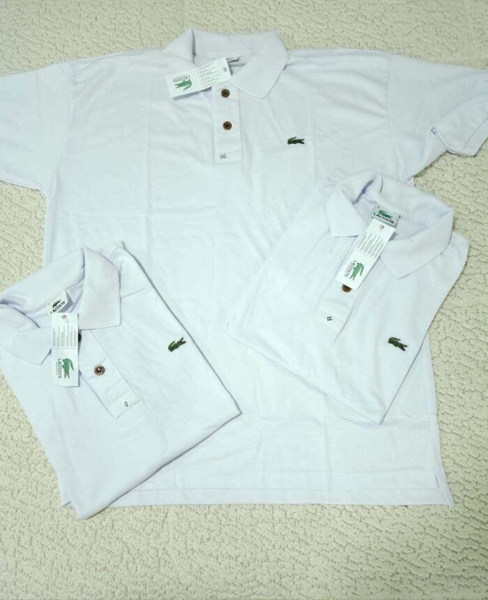 Camisa Gola Polo Lacoste Masculina Piquet Branco Gg