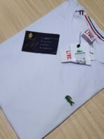 Camisa Lacoste GG Peruana 40.1 com Elastano Preta